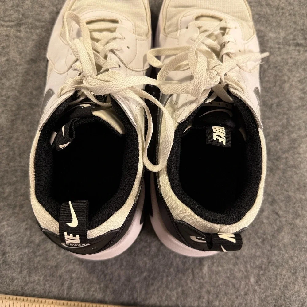 Nike Air Max‎ Excee Shoes Youth Size 7Y White Black Silver CZ4990-100 Sneakers